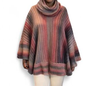 Vintage Dor Dor Couture Multicolor Knit Poncho